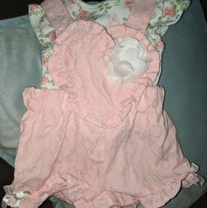 Baby girl overall outfit